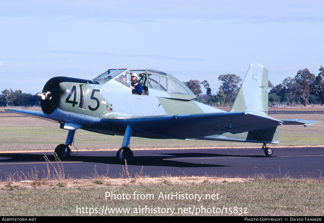 Aircraft Photo of VH-JJG / A85-445 | Commonwealth CA-25 Winjeel | Australia - Air Force | AirHistory.net #15832