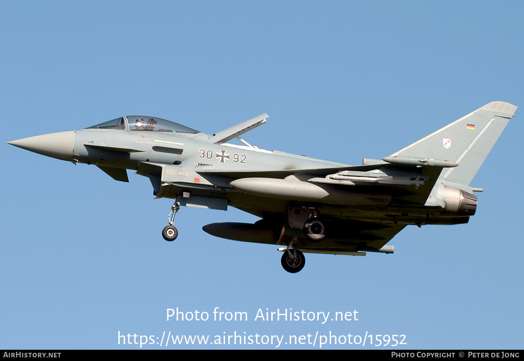 Aircraft Photo of 3092 | Eurofighter EF-2000 Typhoon S | Germany - Air Force | AirHistory.net #15952