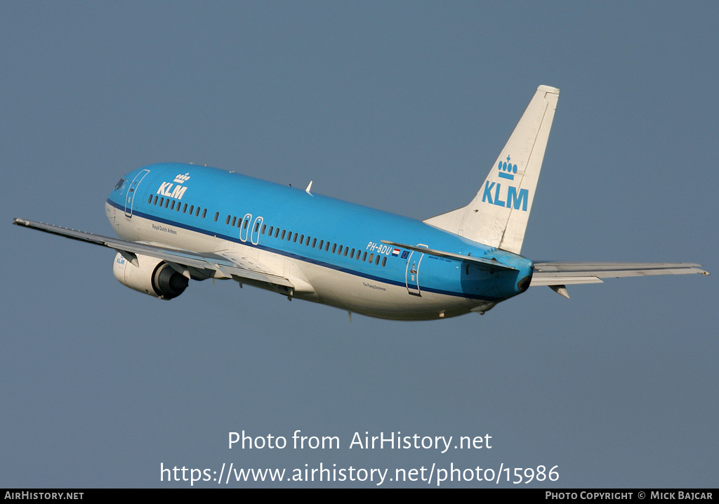 Aircraft Photo of PH-BDU | Boeing 737-406 | KLM - Royal Dutch Airlines | AirHistory.net #15986