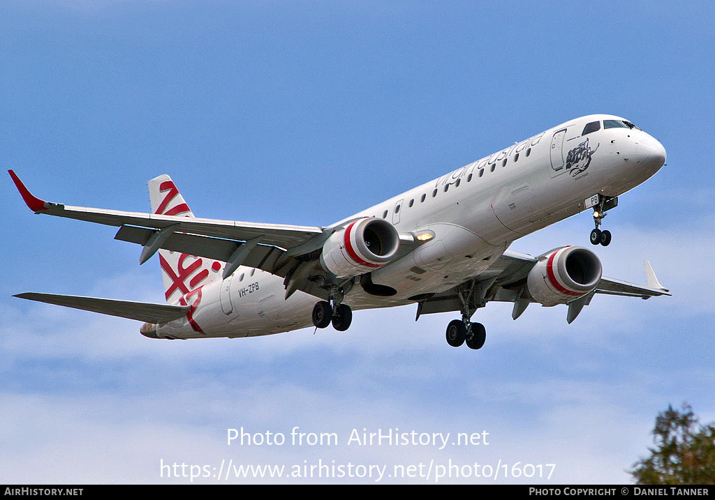 Aircraft Photo of VH-ZPB | Embraer 190AR (ERJ-190-100IGW) | Virgin Australia Airlines | AirHistory.net #16017