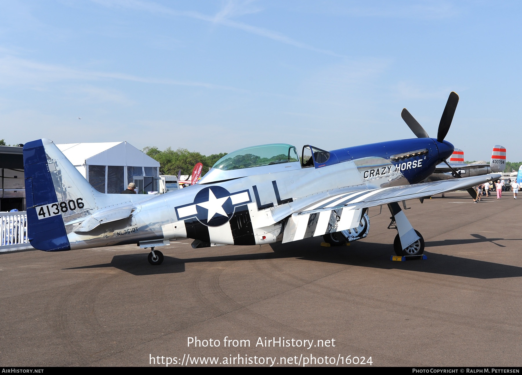 Aircraft Photo of N351DT / 413806 | North American TP-51D Mustang | USA - Air Force | AirHistory.net #16024