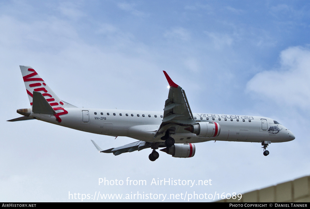 Aircraft Photo of VH-ZPB | Embraer 190AR (ERJ-190-100IGW) | Virgin Australia Airlines | AirHistory.net #16089