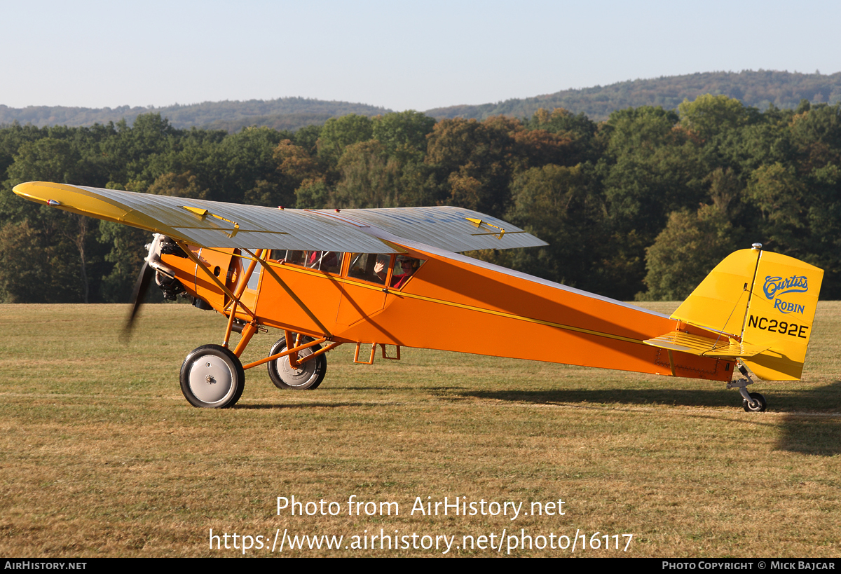 Aircraft Photo of N292E / NC292E | Curtiss Robin J-1 | AirHistory.net #16117