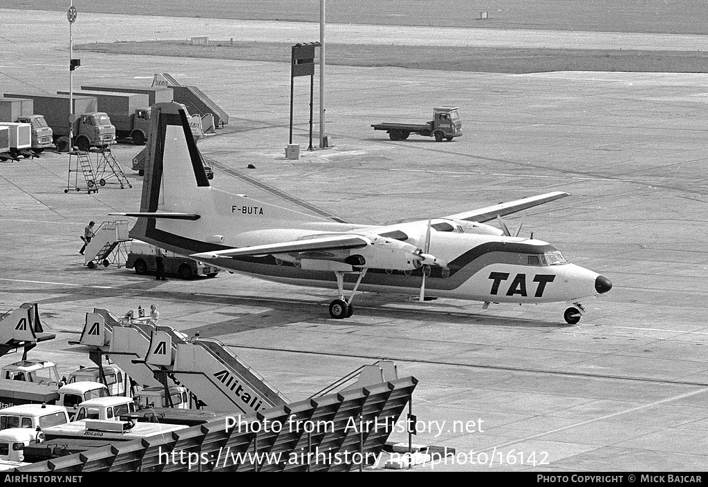 Aircraft Photo of F-BUTA | Fokker F27-200 Friendship | TAT - Touraine Air Transport | AirHistory.net #16142