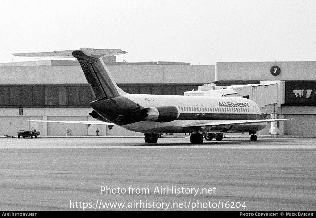 Aircraft Photo of N971VJ | McDonnell Douglas DC-9-31 | Allegheny Airlines | AirHistory.net #16204