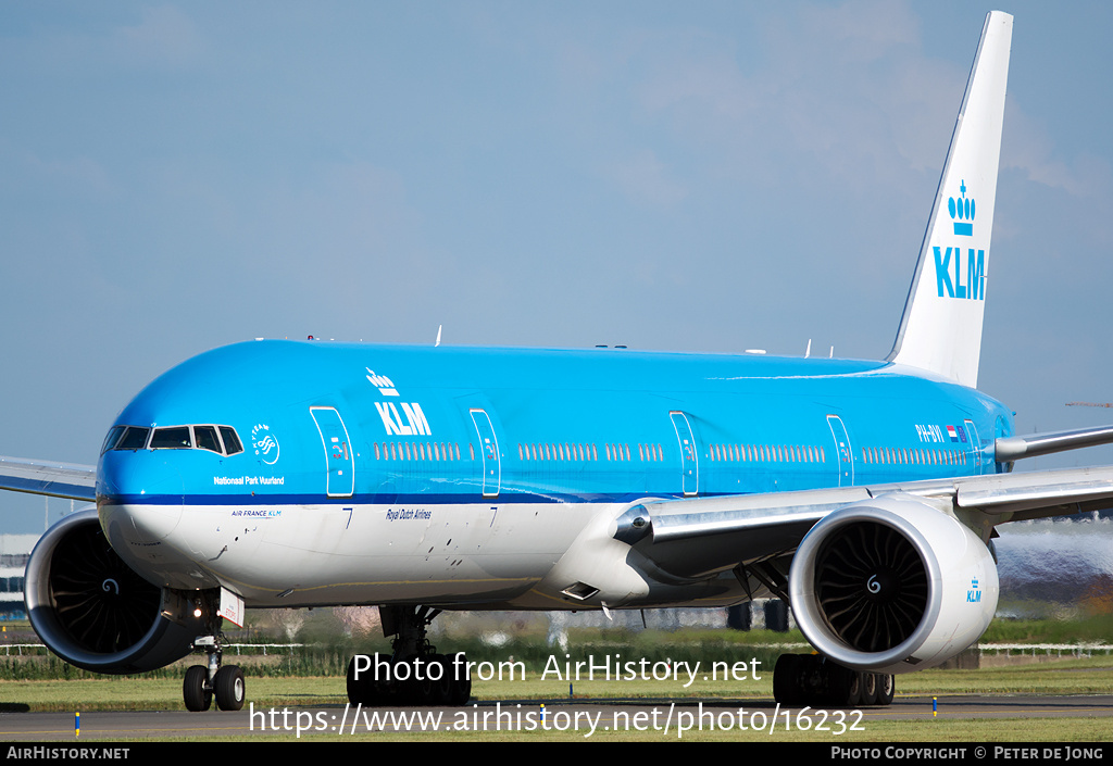 Aircraft Photo of PH-BVI | Boeing 777-306/ER | KLM - Royal Dutch Airlines | AirHistory.net #16232