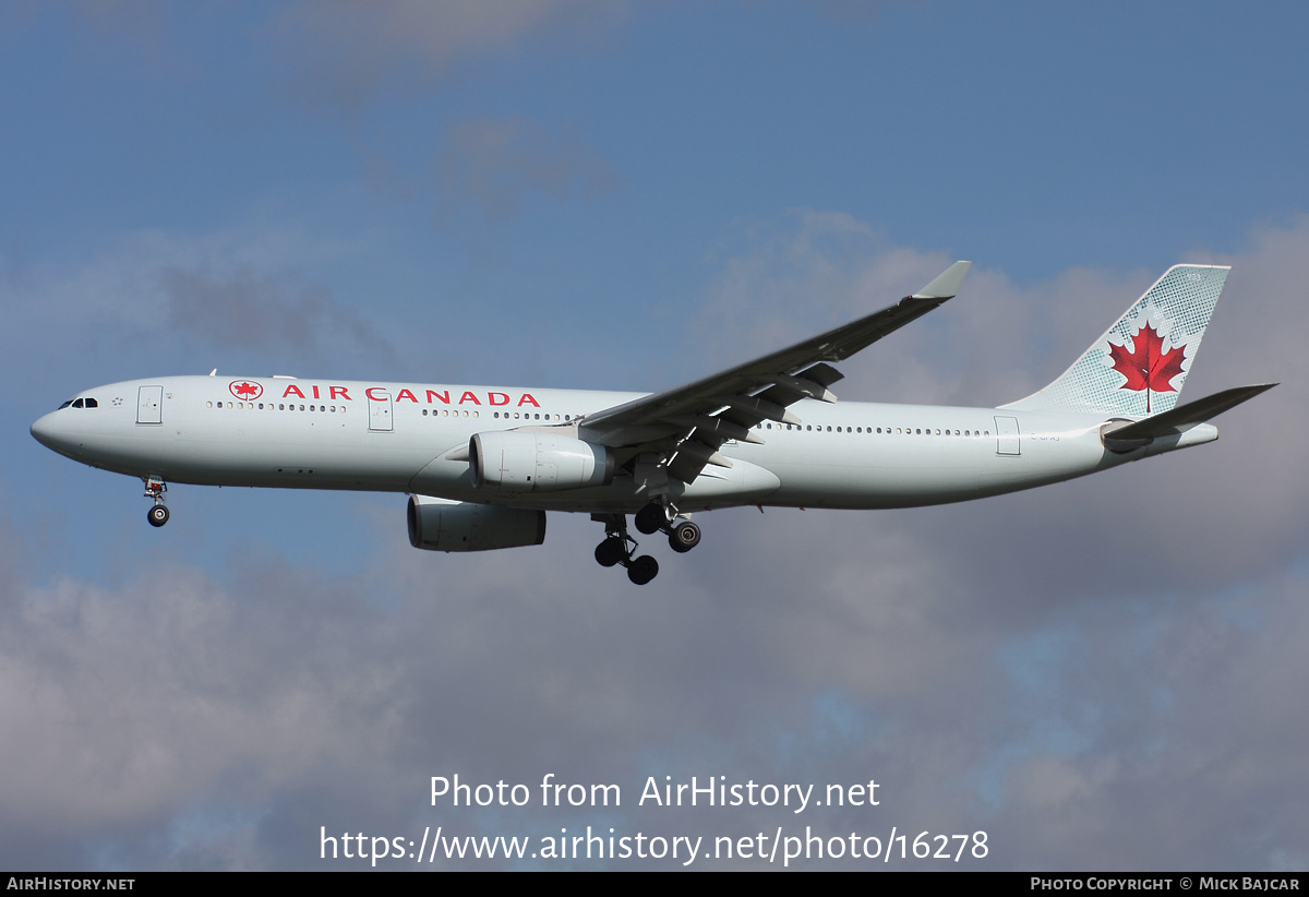 Aircraft Photo of C-GFAJ | Airbus A330-343 | Air Canada | AirHistory.net #16278