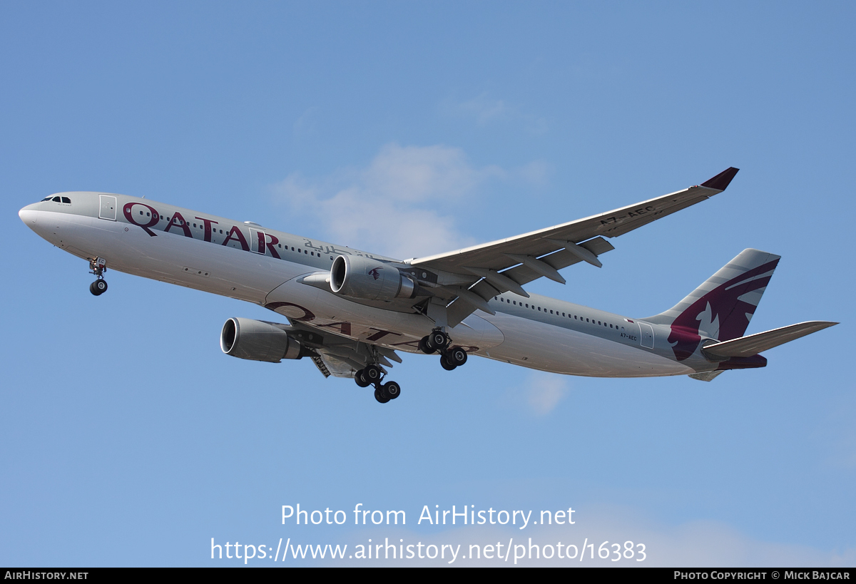 Aircraft Photo of A7-AEC | Airbus A330-303 | Qatar Airways | AirHistory.net #16383