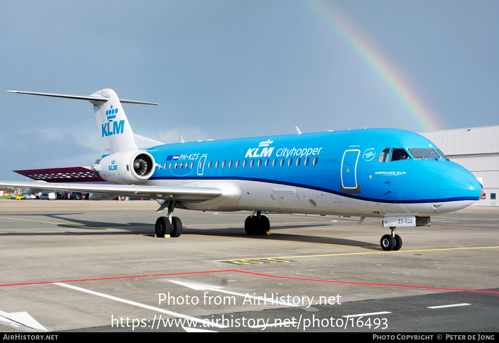 Aircraft Photo of PH-KZS | Fokker 70 (F28-0070) | KLM Cityhopper | AirHistory.net #16493