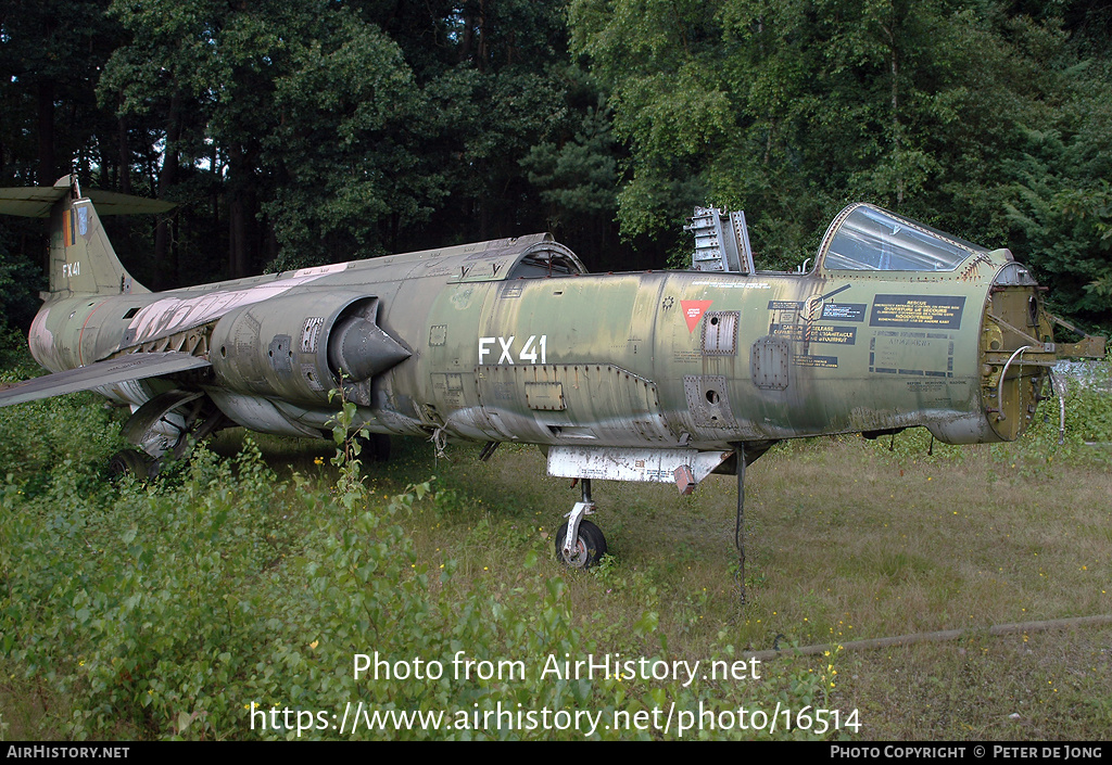 Aircraft Photo of FX41 | Lockheed F-104G Starfighter | Belgium - Air Force | AirHistory.net #16514