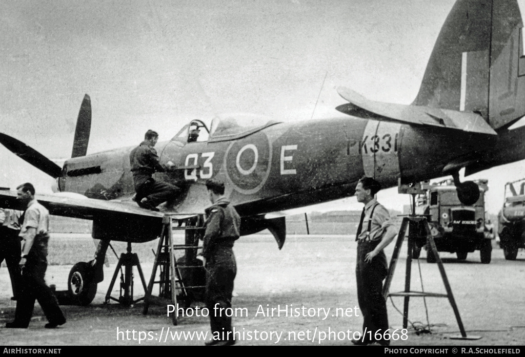 Aircraft Photo of PK331 | Supermarine 356 Spitfire F22 | UK - Air Force | AirHistory.net #16668