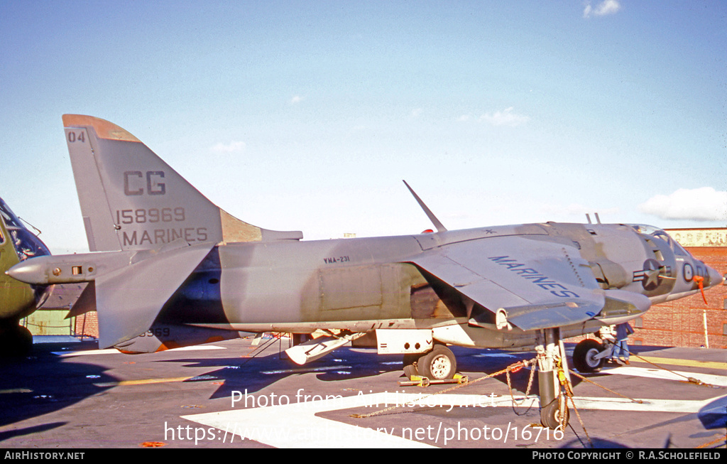 Aircraft Photo of 158969 | Hawker Siddeley AV-8A Harrier | USA - Marines | AirHistory.net #16716