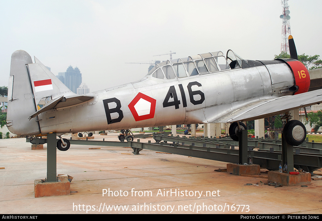 Aircraft Photo of B-416 | North American AT-16 Harvard IIB | Indonesia - Air Force | AirHistory.net #16773