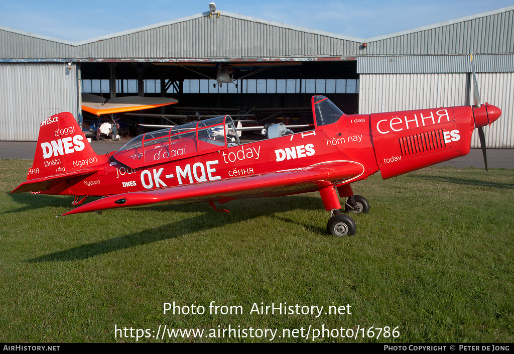 Aircraft Photo of OK-MQE | Zlin Z-226MS Trener | AirHistory.net #16786