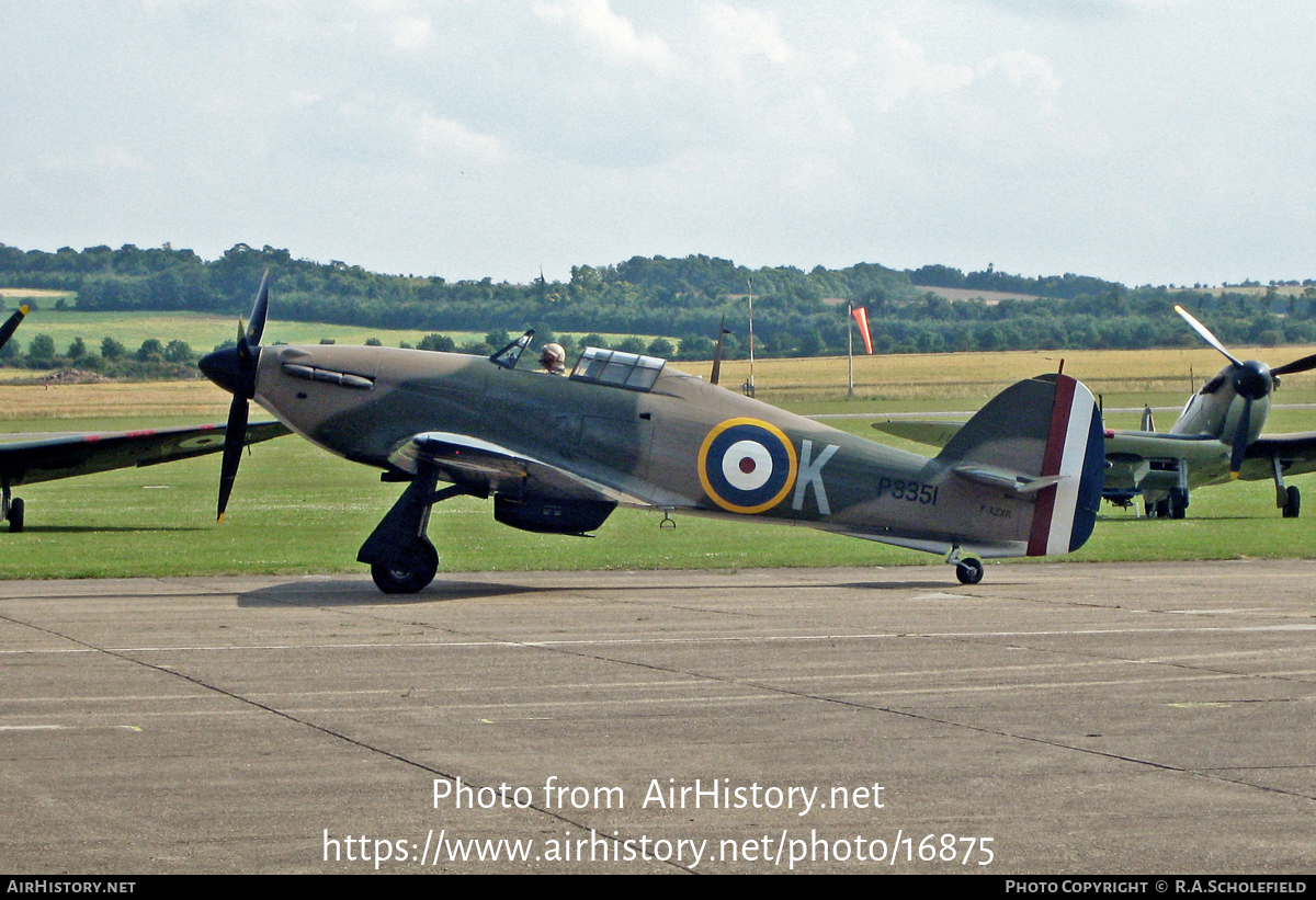 Aircraft Photo of F-AZXR / P3351 | Hawker Hurricane Mk2B | UK - Air Force | AirHistory.net #16875