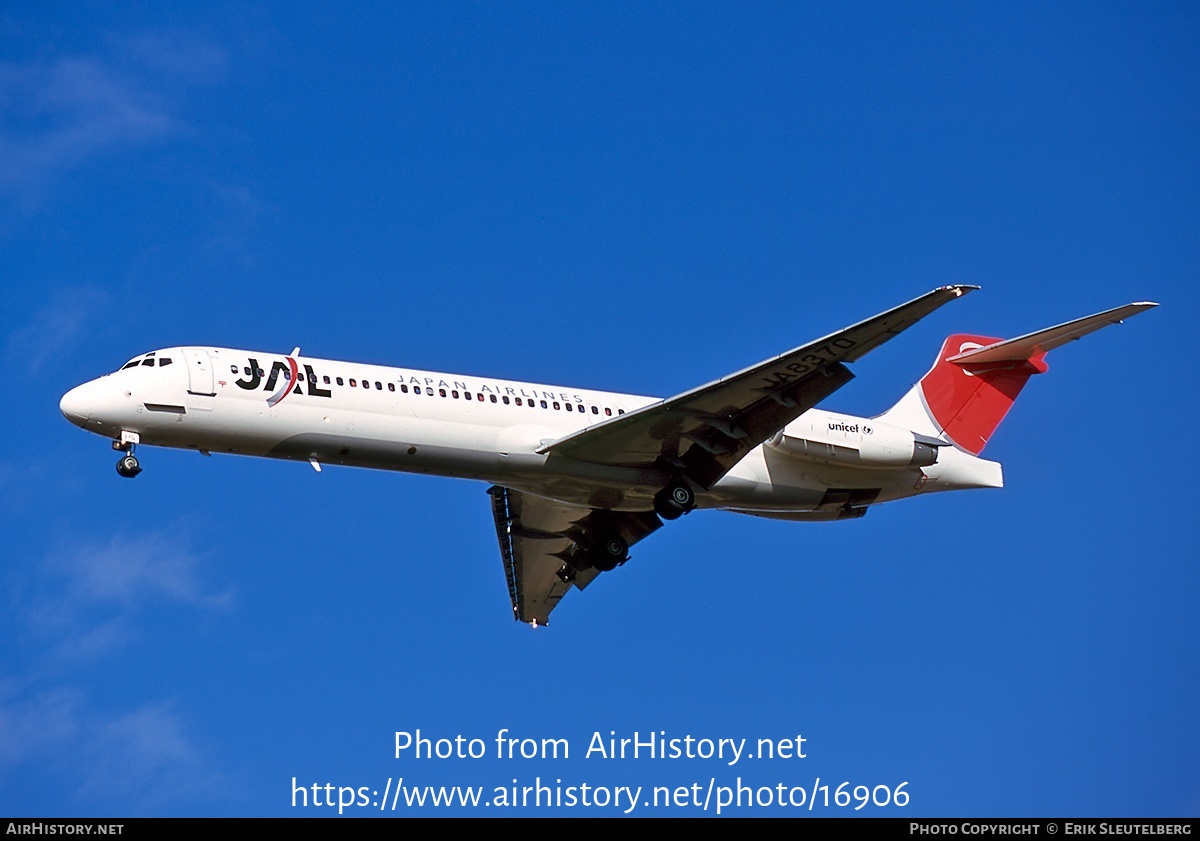 Aircraft Photo of JA8370 | McDonnell Douglas MD-87 (DC-9-87) | Japan Airlines - JAL | AirHistory.net #16906