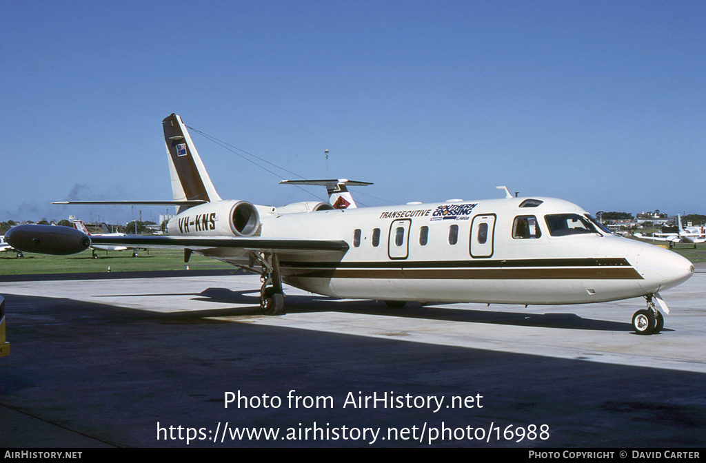 Aircraft Photo of VH-KNS | Israel Aircraft Industries IAI-1124 Westwind 1 | Transecutive Airlines | AirHistory.net #16988