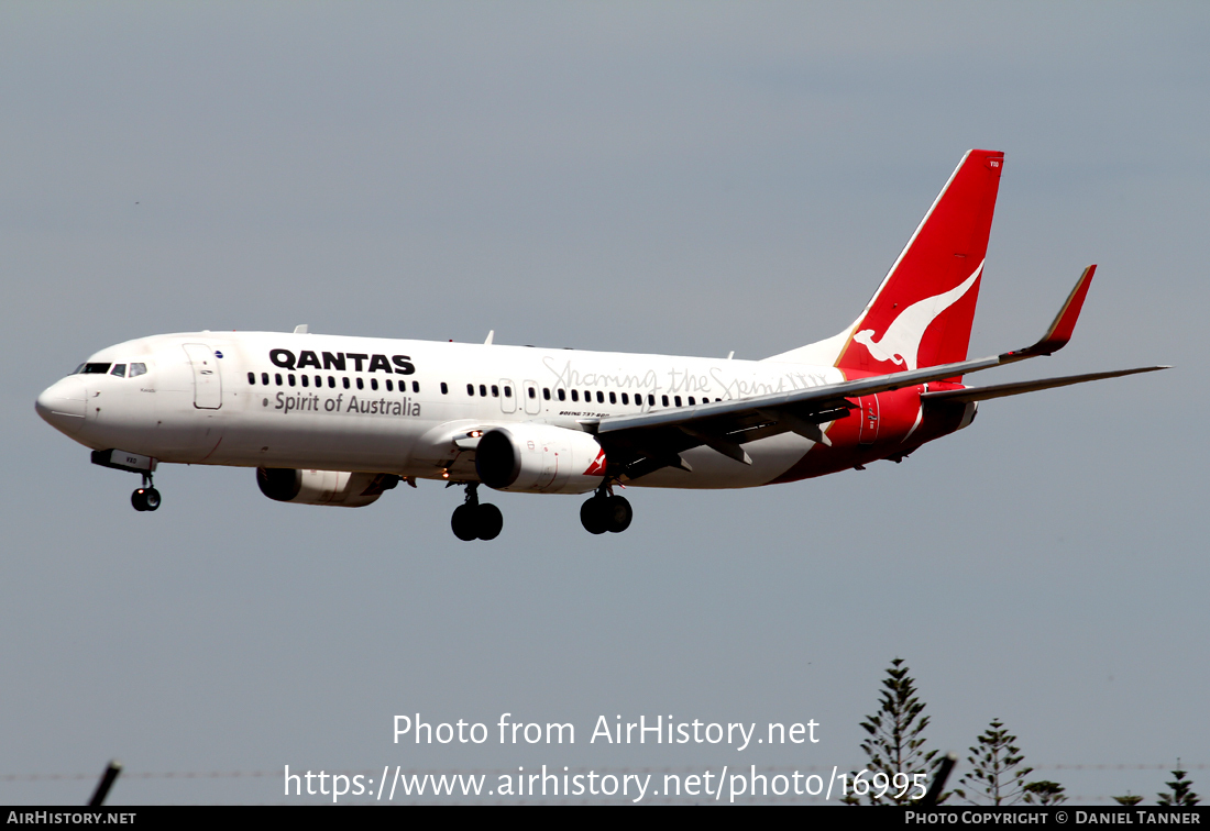 Aircraft Photo of VH-VZC | Boeing 737-838 | Qantas | AirHistory.net #16995