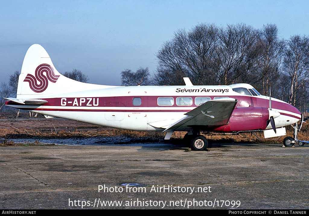 Aircraft Photo of G-APZU | De Havilland D.H. 104 Dove 5 | Severn Airways | AirHistory.net #17099