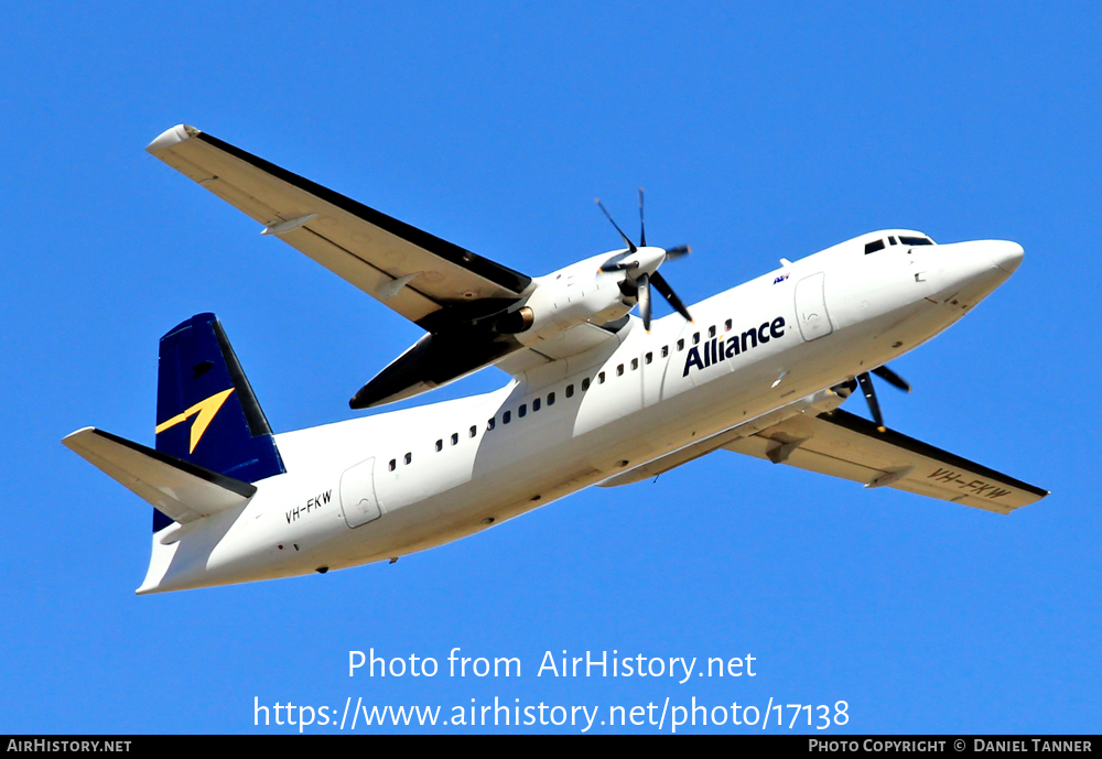 Aircraft Photo of VH-FKW | Fokker 50 | Alliance Airlines | AirHistory.net #17138