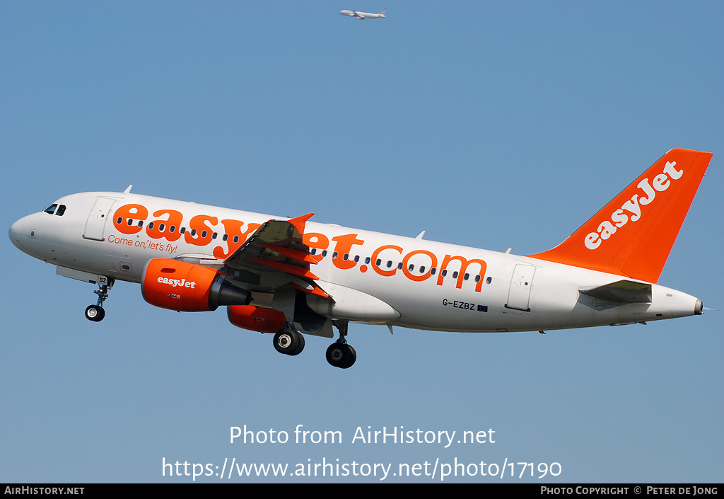 Aircraft Photo of G-EZBZ | Airbus A319-111 | EasyJet | AirHistory.net #17190