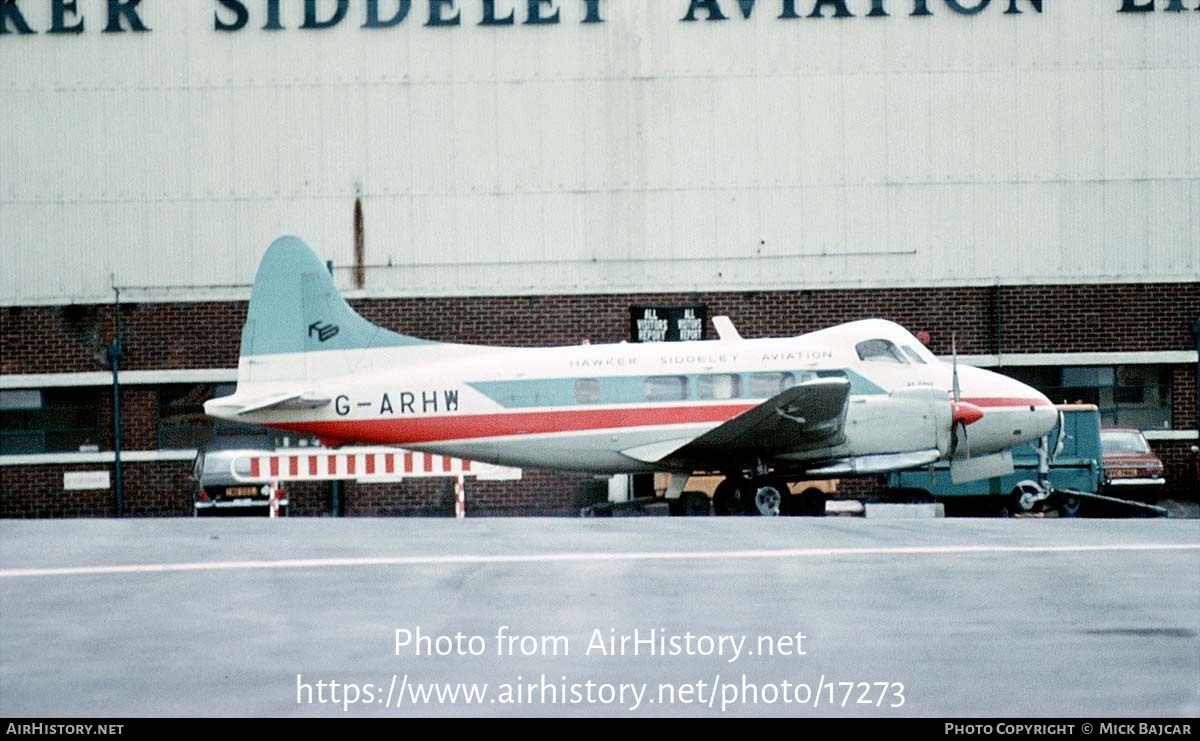 Aircraft Photo of G-ARHW | De Havilland D.H. 104 Dove 8 | Hawker Siddeley Aviation | AirHistory.net #17273