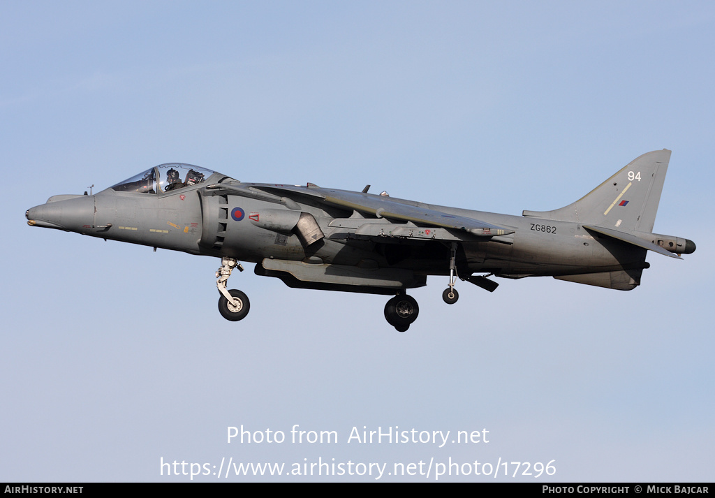 Aircraft Photo of ZG862 | British Aerospace Harrier GR7 | UK - Air Force | AirHistory.net #17296