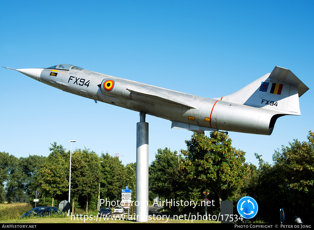 Aircraft Photo of FX94 | Lockheed F-104G Starfighter | Belgium - Air Force | AirHistory.net #17534