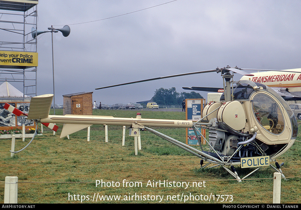 Aircraft Photo of G-AVVS | Hughes 269B 300 | Police | AirHistory.net #17573