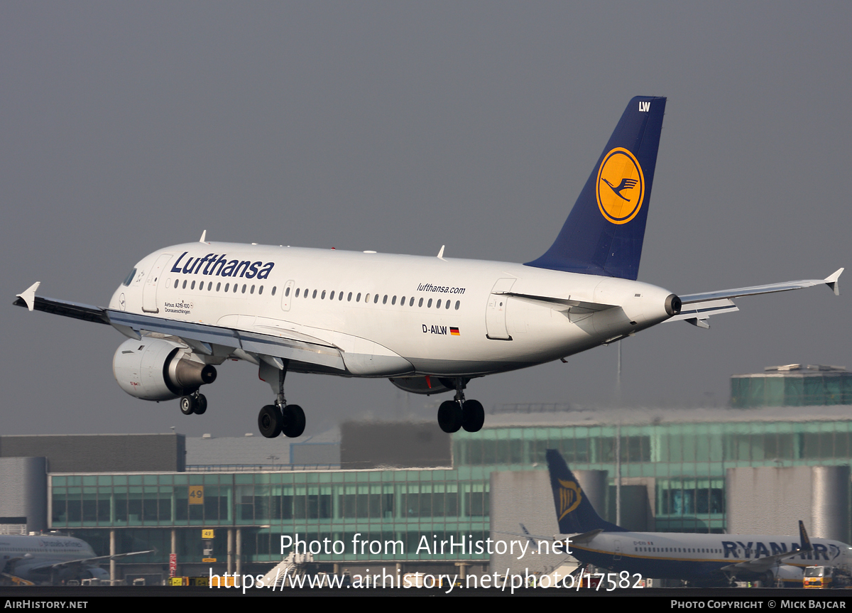 Aircraft Photo of D-AILW | Airbus A319-114 | Lufthansa | AirHistory.net #17582