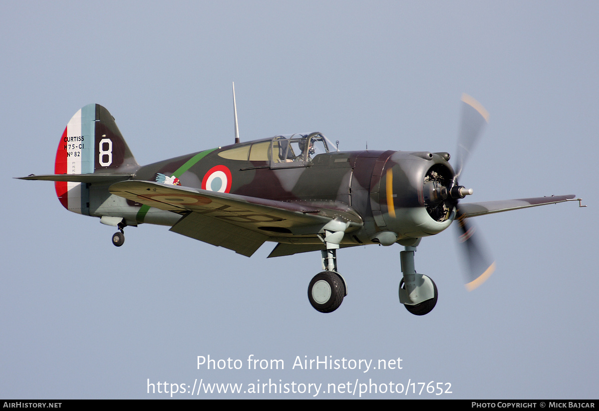 Aircraft Photo of G-CCVH / 82 | Curtiss Hawk 75A-1 | France - Air Force ...