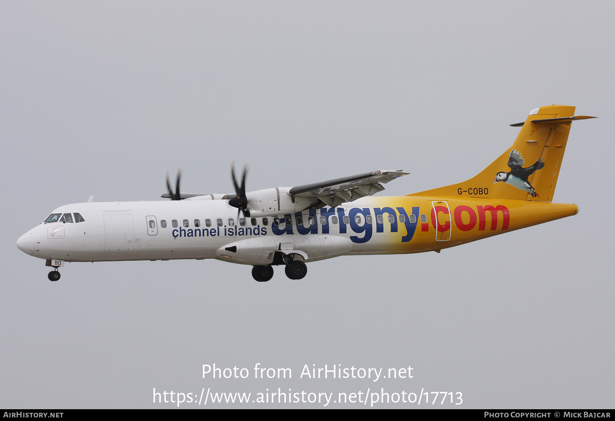 Aircraft Photo of G-COBO | ATR ATR-72-500 (ATR-72-212A) | Aurigny Air Services | AirHistory.net #17713