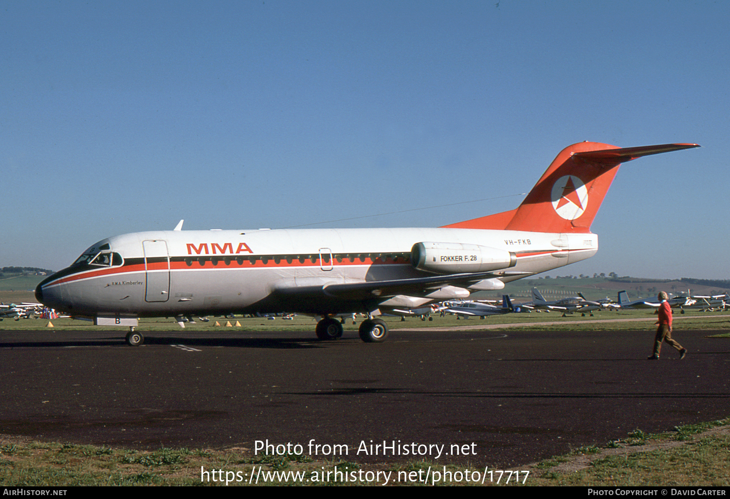 Aircraft Photo of VH-FKB | Fokker F28-1000 Fellowship | MacRobertson Miller Airlines - MMA | AirHistory.net #17717