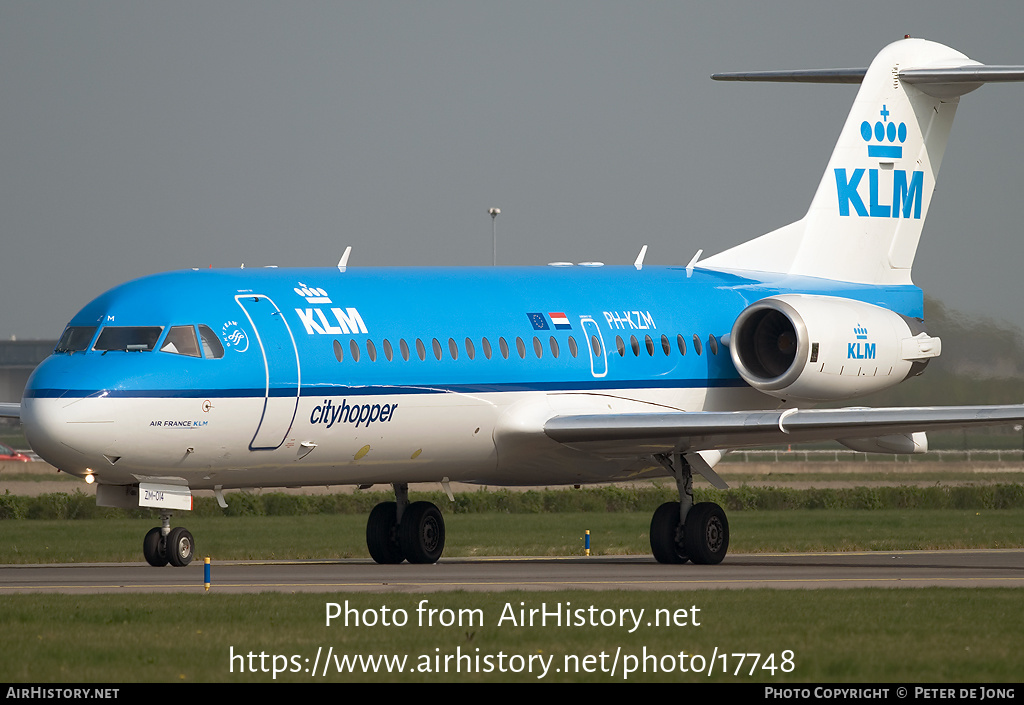 Aircraft Photo of PH-KZM | Fokker 70 (F28-0070) | KLM Cityhopper | AirHistory.net #17748