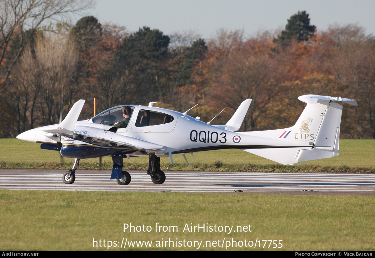 Aircraft Photo of QQ103 | Diamond DA42 Twin Star | UK - Air Force | AirHistory.net #17755