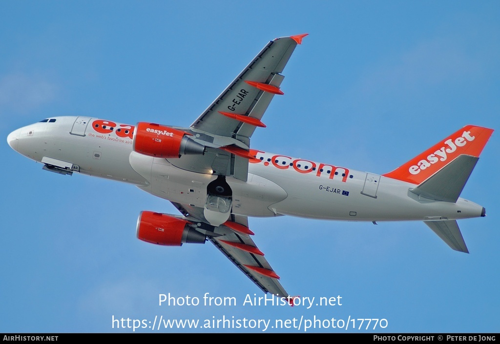 Aircraft Photo of G-EJAR | Airbus A319-111 | EasyJet | AirHistory.net #17770