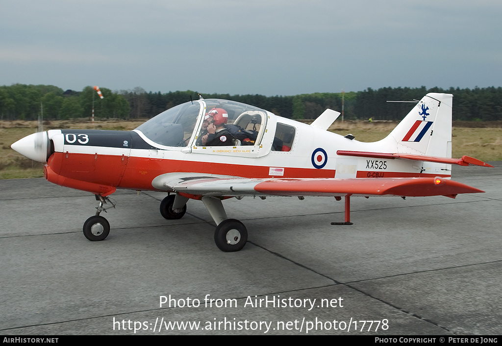 Aircraft Photo of G-CBJJ / XX525 | Scottish Aviation Bulldog T1 | AirHistory.net #17778