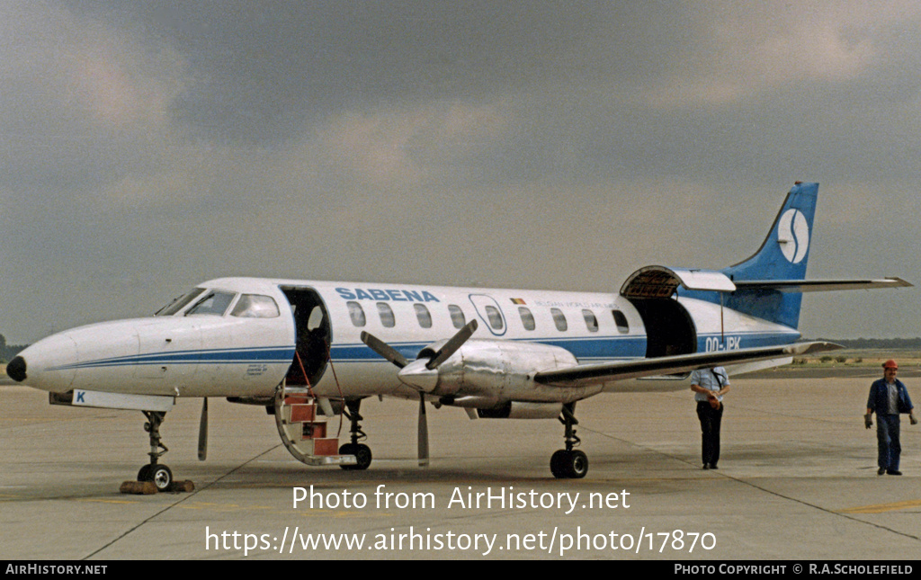 Aircraft Photo of OO-JPK | Swearingen SA-226TC Metro II | Sabena | AirHistory.net #17870