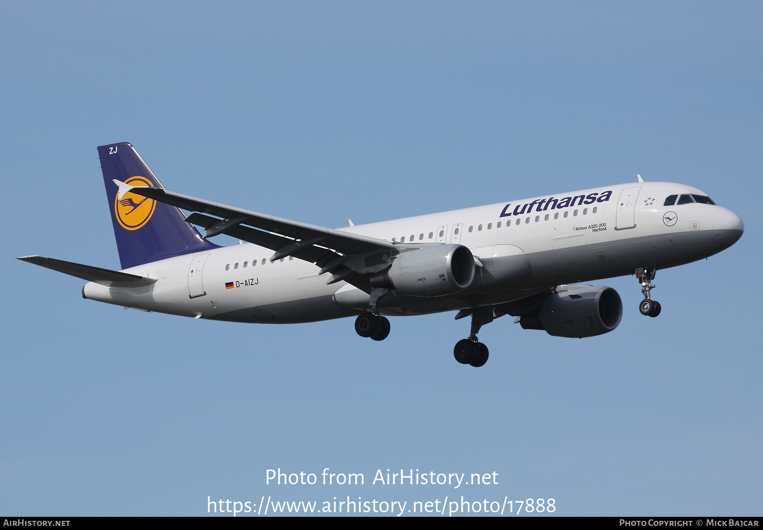 Aircraft Photo of D-AIZJ | Airbus A320-214 | Lufthansa | AirHistory.net #17888