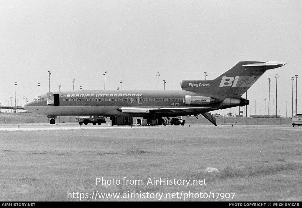 Aircraft Photo of N7275 | Boeing 727-27C | Braniff International Airways | AirHistory.net #17907