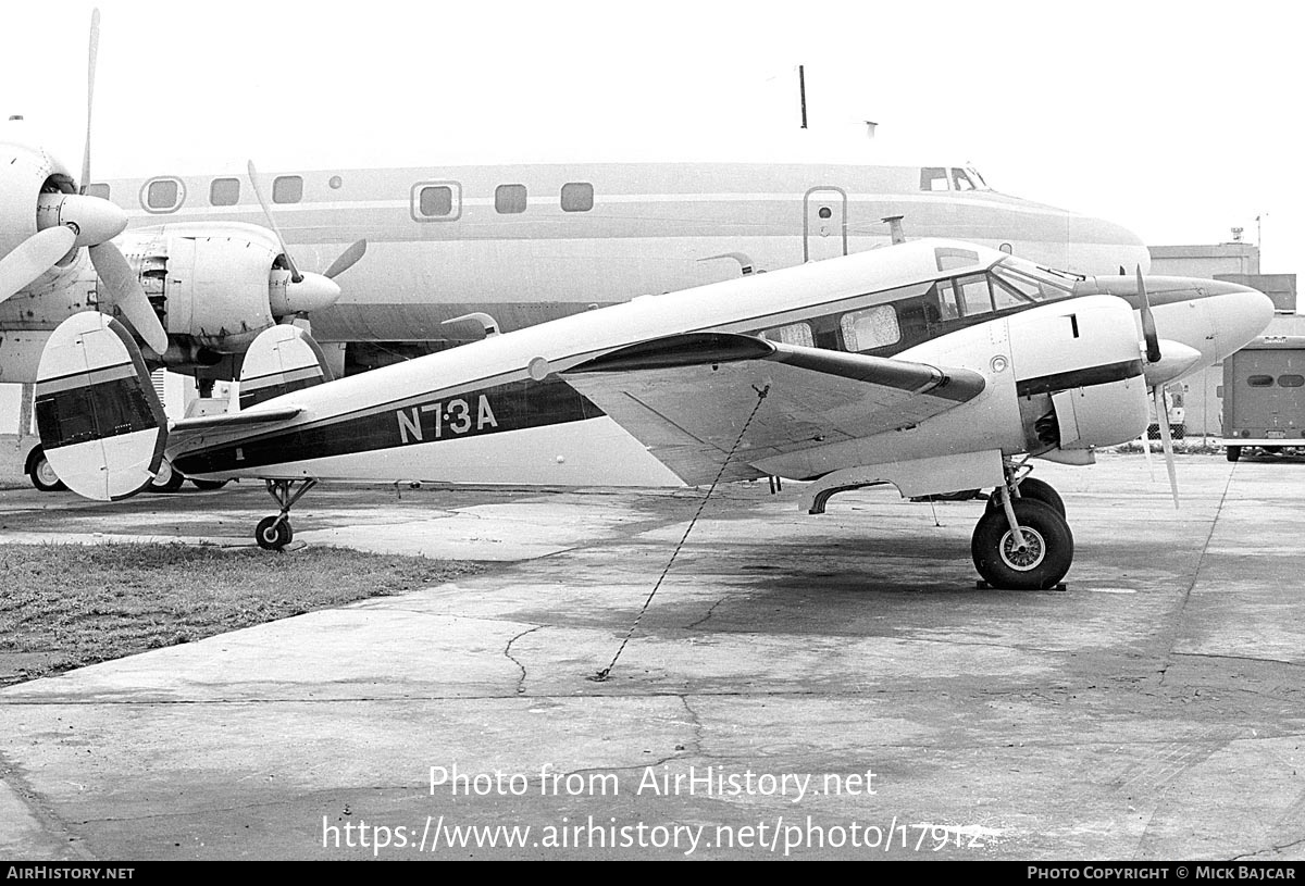 Aircraft Photo of N73A | Beech E18S | AirHistory.net #17912