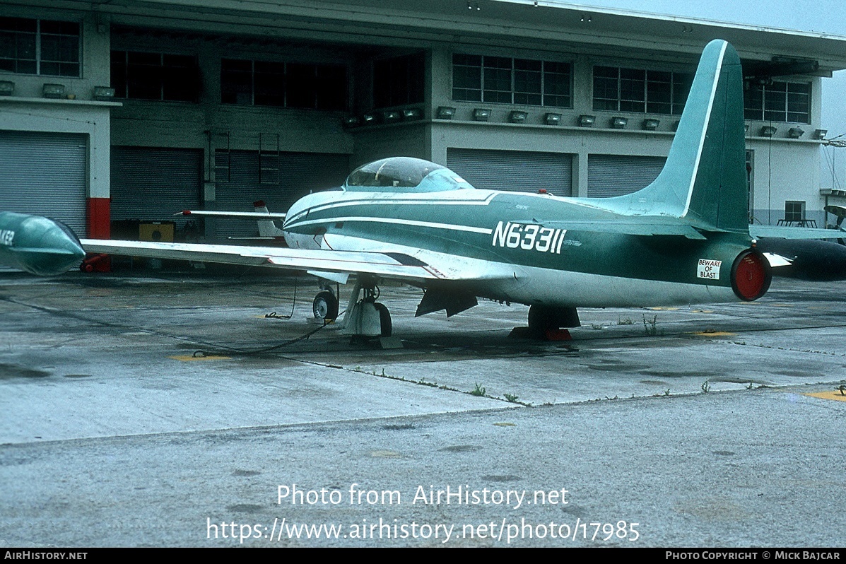 Aircraft Photo of N63311 | Lockheed T-33A | AirHistory.net #17985