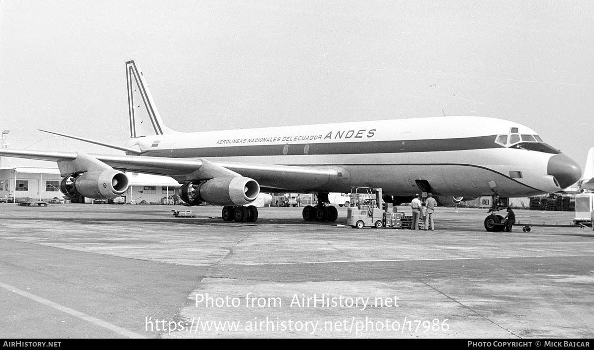 Aircraft Photo of HC-BEI | Douglas DC-8-33(F) | Andes Airlines | AirHistory.net #17986