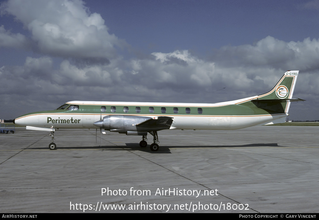 Aircraft Photo of C-GYRD | Fairchild Swearingen SA-226TC Metro II | Perimeter Aviation | AirHistory.net #18002