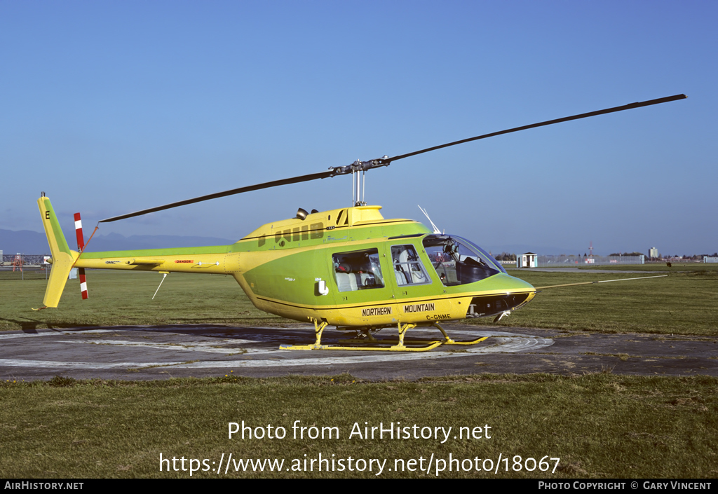 Aircraft Photo of C-GNME | Bell 206B-3 JetRanger III | Northern Mountain Helicopters | AirHistory.net #18067