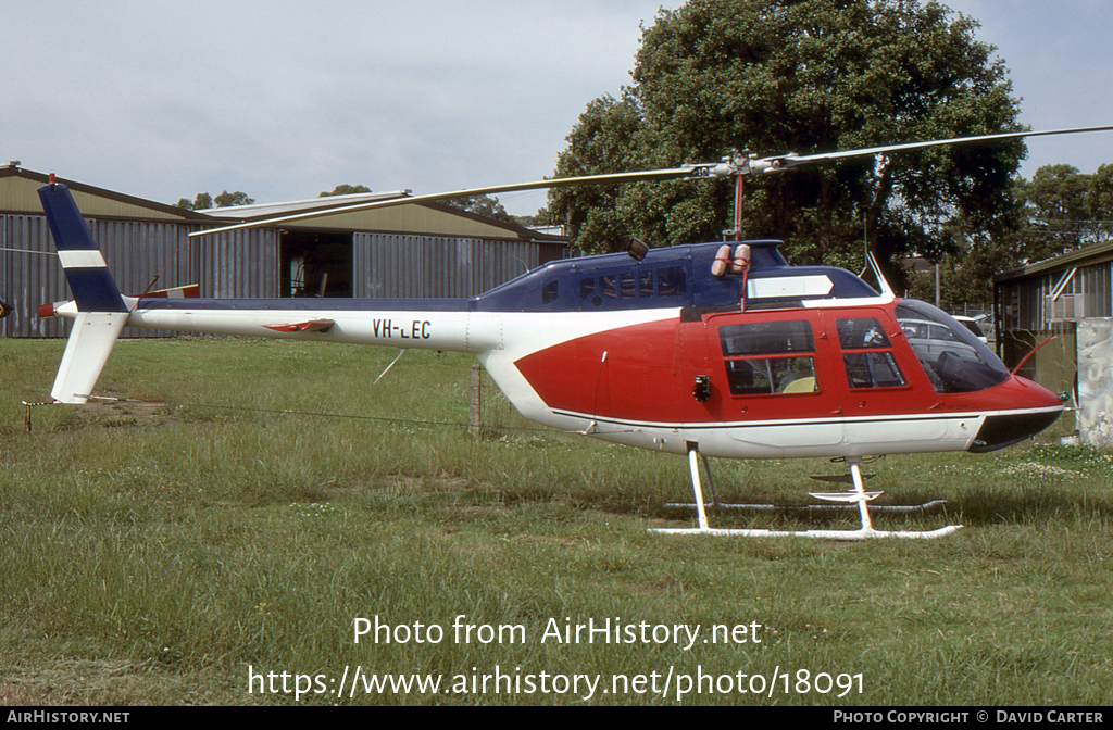 Aircraft Photo of VH-LEC | Bell AB-206B-2 JetRanger II | AirHistory.net #18091