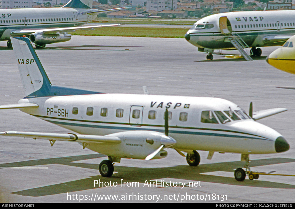 Aircraft Photo of PP-SBH | Embraer EMB-110C Bandeirante | VASP | AirHistory.net #18131