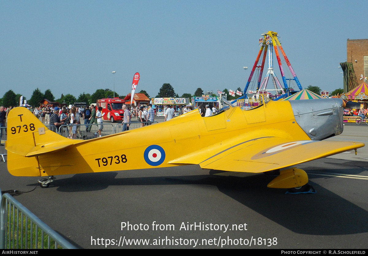 Aircraft Photo of G-AKAT / T9738 | Miles M.14A Hawk Trainer 3 | UK - Air Force | AirHistory.net #18138