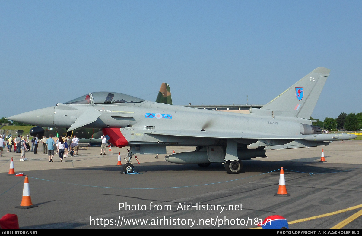 Aircraft Photo of ZK343 | Eurofighter EF-2000 Typhoon FGR4 | UK - Air Force | AirHistory.net #18171