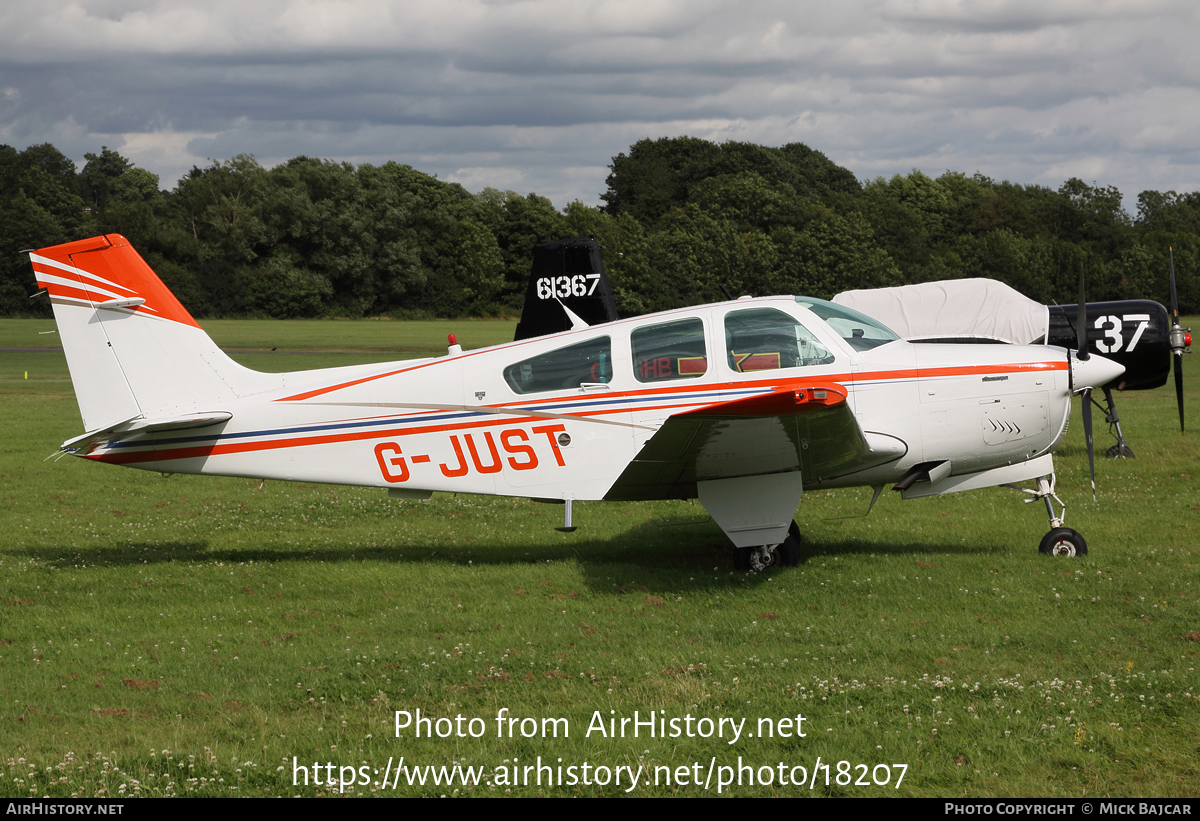 Aircraft Photo of G-JUST | Beech F33A Bonanza | AirHistory.net #18207